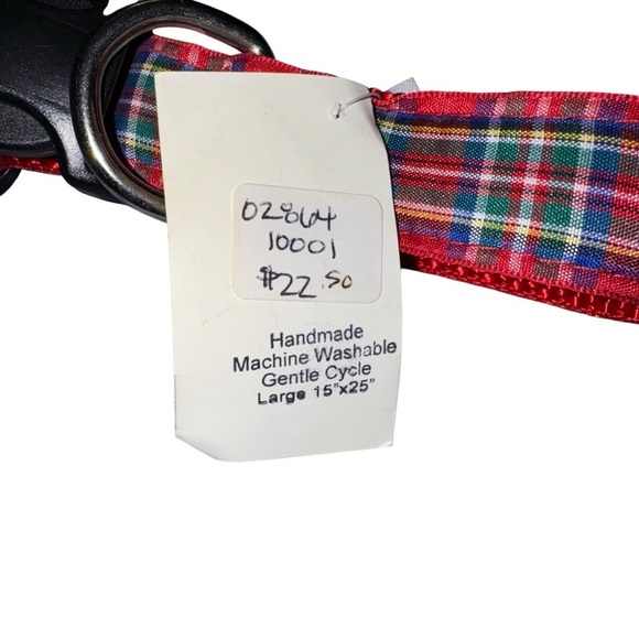 NWT Plaid Large 15 x 25 Dog collar - Picture 2 of 2